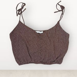 Abercrombie Tie Strap Easy Cami Crop Top XL